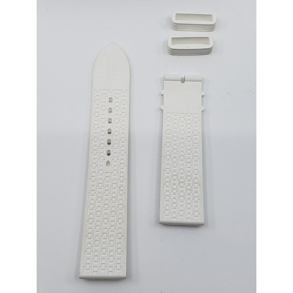 NEW AUTHENTIC HERMES PARIS RUBBER WATCH STRAP BAND 18MM X 116.8MM FOR DEPLOYMENT - Picture 2 of 4